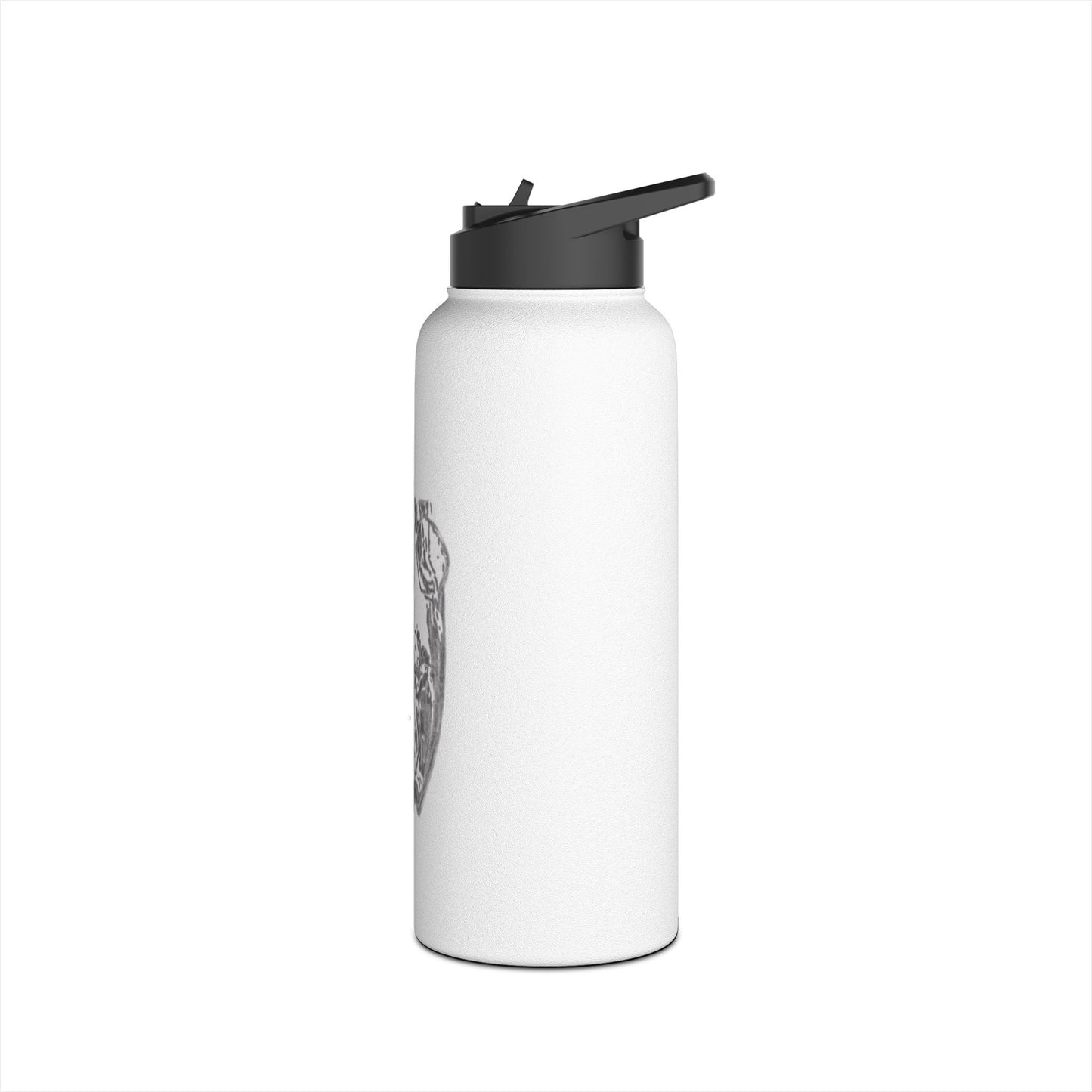 White Frog White Stainless Steel Water Bottle, Animals, Amphibians, Nature, Exercise, Eco Friendly, Gender Neutral, Men, Women, Kids, Gifts