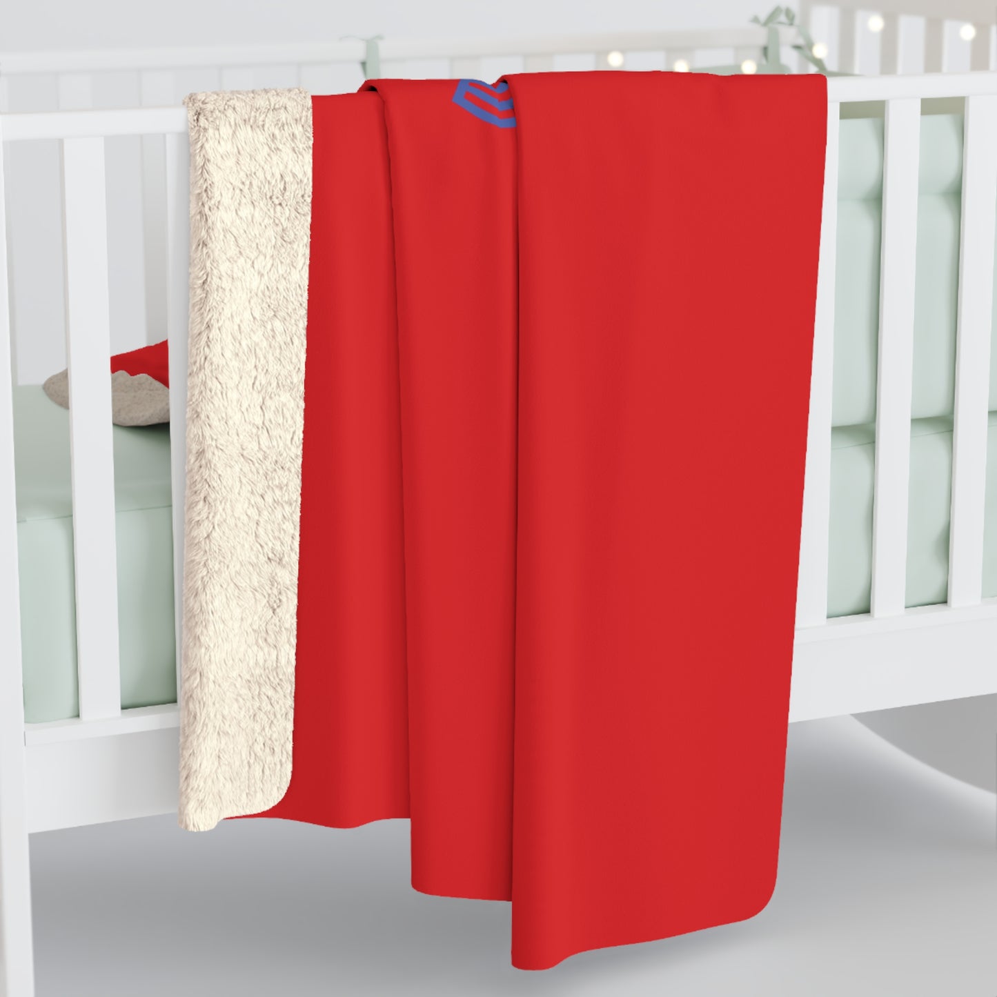 Freedom & Joy Red Sherpa Fleece Blanket, America, Love, Happy, Home Decor, Soft, Cozy, Holidays, Gift, Gender Neutral, Throw 50x60 60x80
