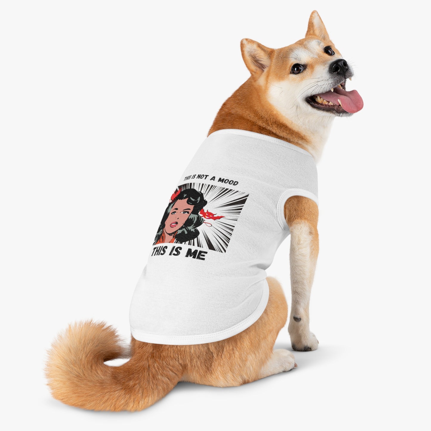 This Is Not A Mood Pet Tank Top, funny dog clothes, gifts, sarcastic, pet fashions, attitude, cotton, dog shirts, cat shirts