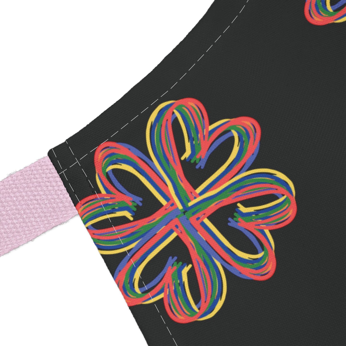 Black Floral Chefs Apron