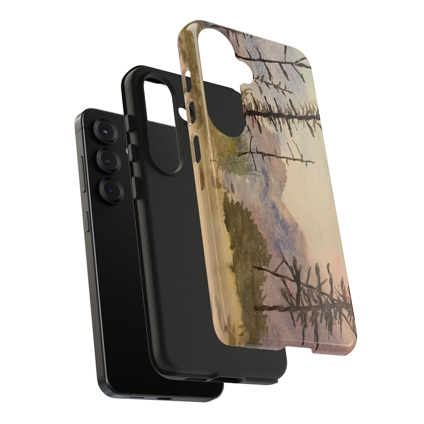 Glacier National Park After Fire Tough Phone Cases, iPhone & Samsung cases, wireless charging, mountains, nature, original artwork, gifts