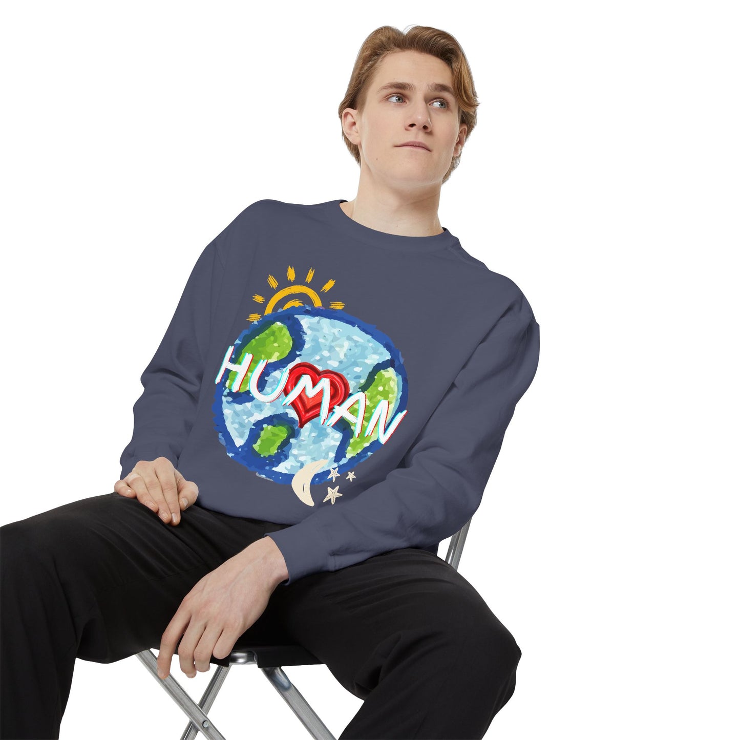 Human World Graphic Unisex Sweatshirt