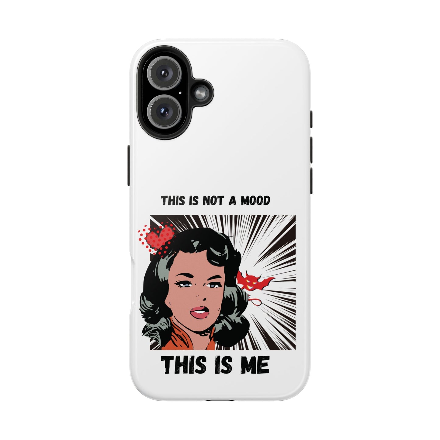 This is Not a Mood Tough Phone Cases, iPhone & Samsung cases, wireless charging, attitude, snarky, fun, gifts for women, gifts for friends