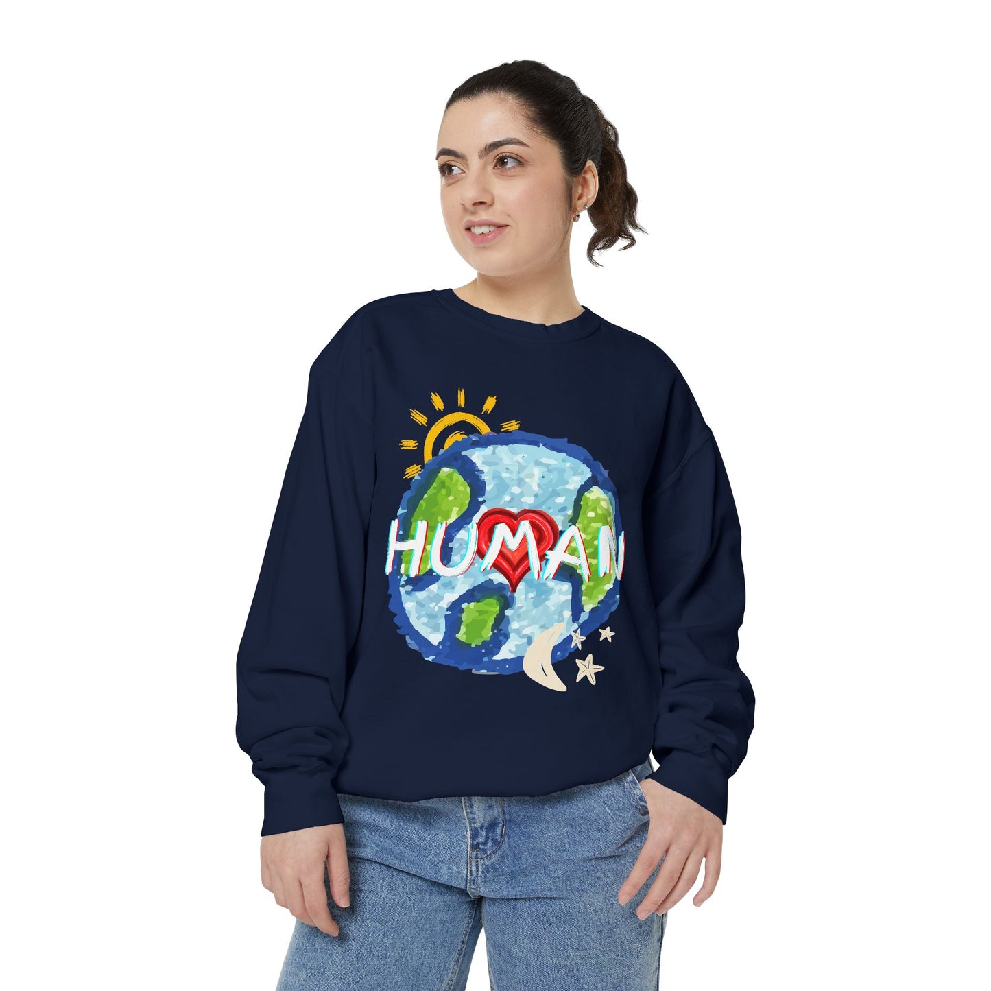 Human World Graphic Unisex Sweatshirt