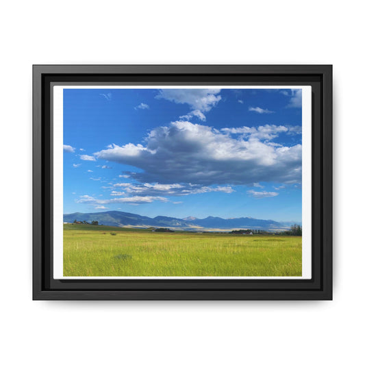 Black Frame Western Clouds and Mountains, Original Photo Matte Print, Clouds, Mountains, Nature, Artwork, Wall Art, Gift, Color, Sky
