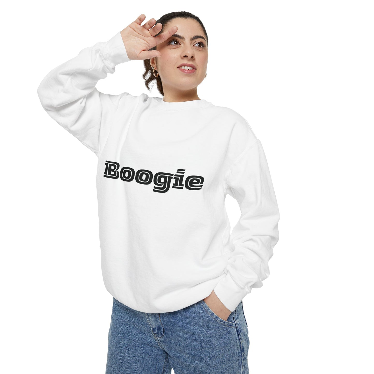 Boogie Sweatshirt - Dance Birthday Christmas Gift - Unisex Garment-Dyed