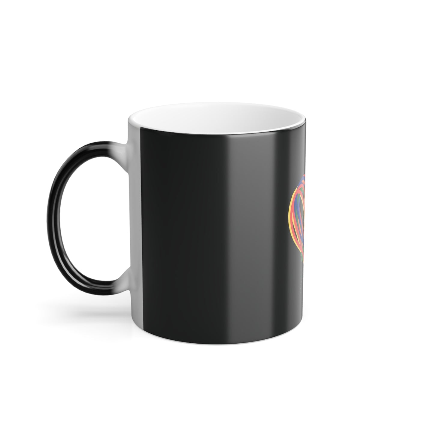 Rainbow Hearts & Shamrocks Color Morphing Mug 11oz St Patricks Day