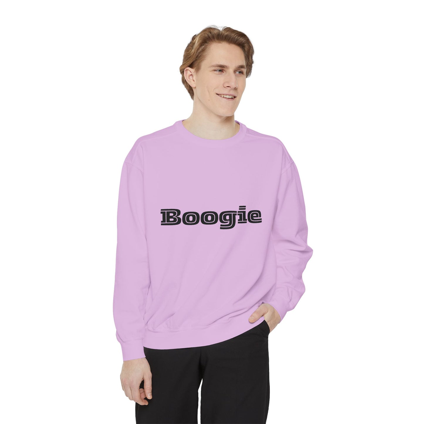 Boogie Sweatshirt - Dance Birthday Christmas Gift - Unisex Garment-Dyed