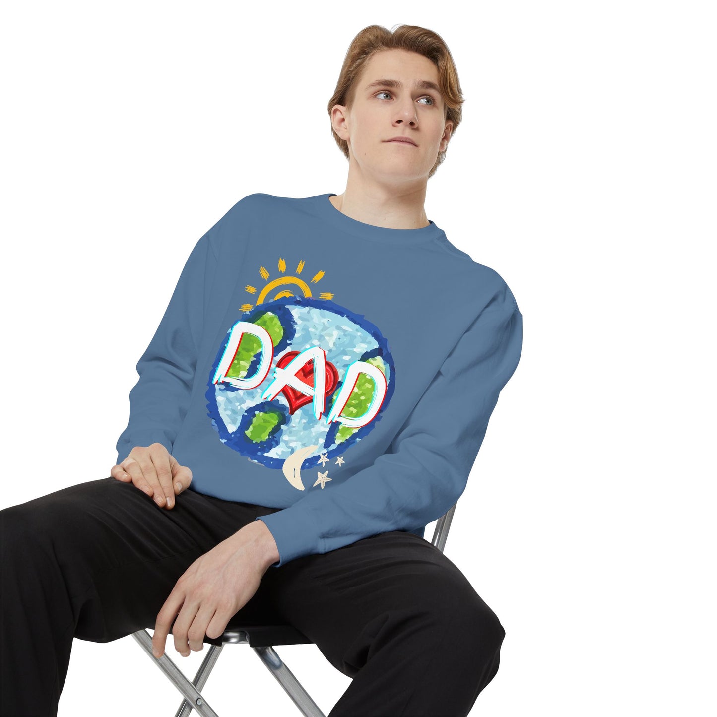 Dad's World Graphic Unisex Sweatshirt for Father's Day