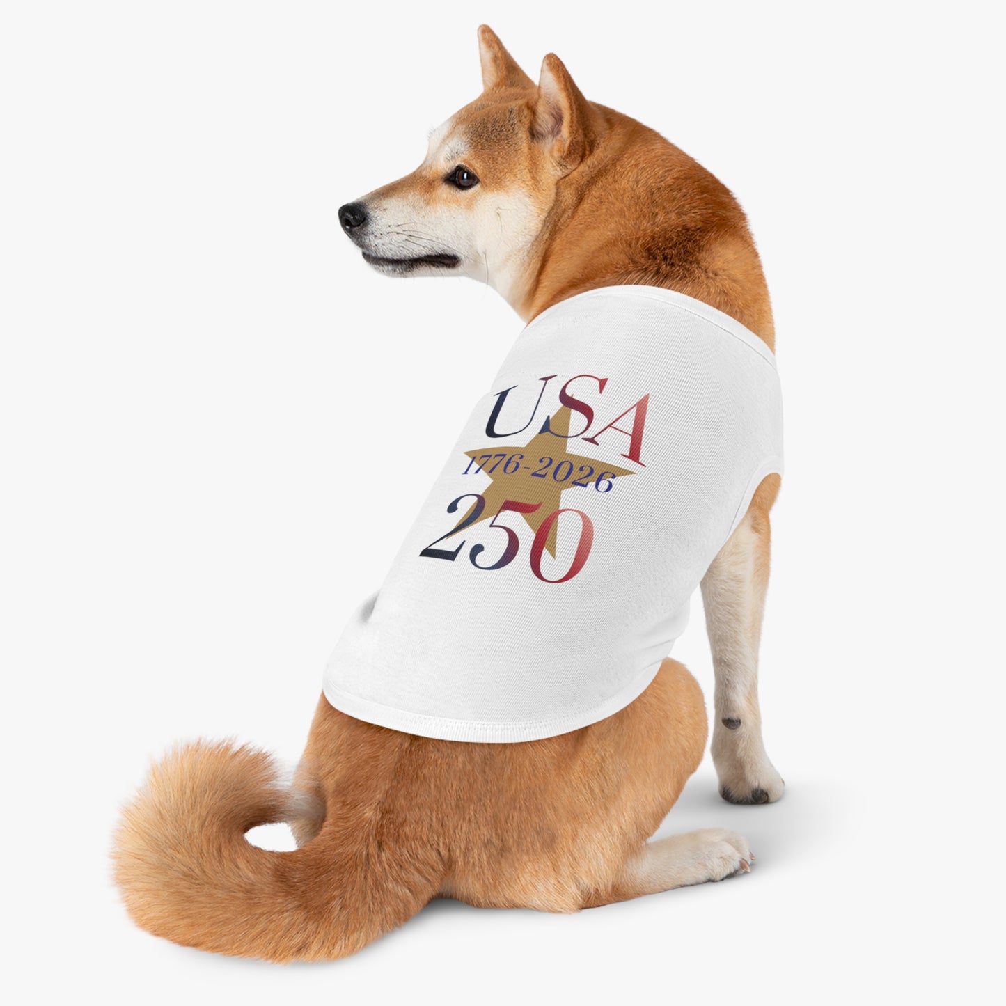 USA 250 Pet Tank Top — Patriotic Fourth of July Shirt