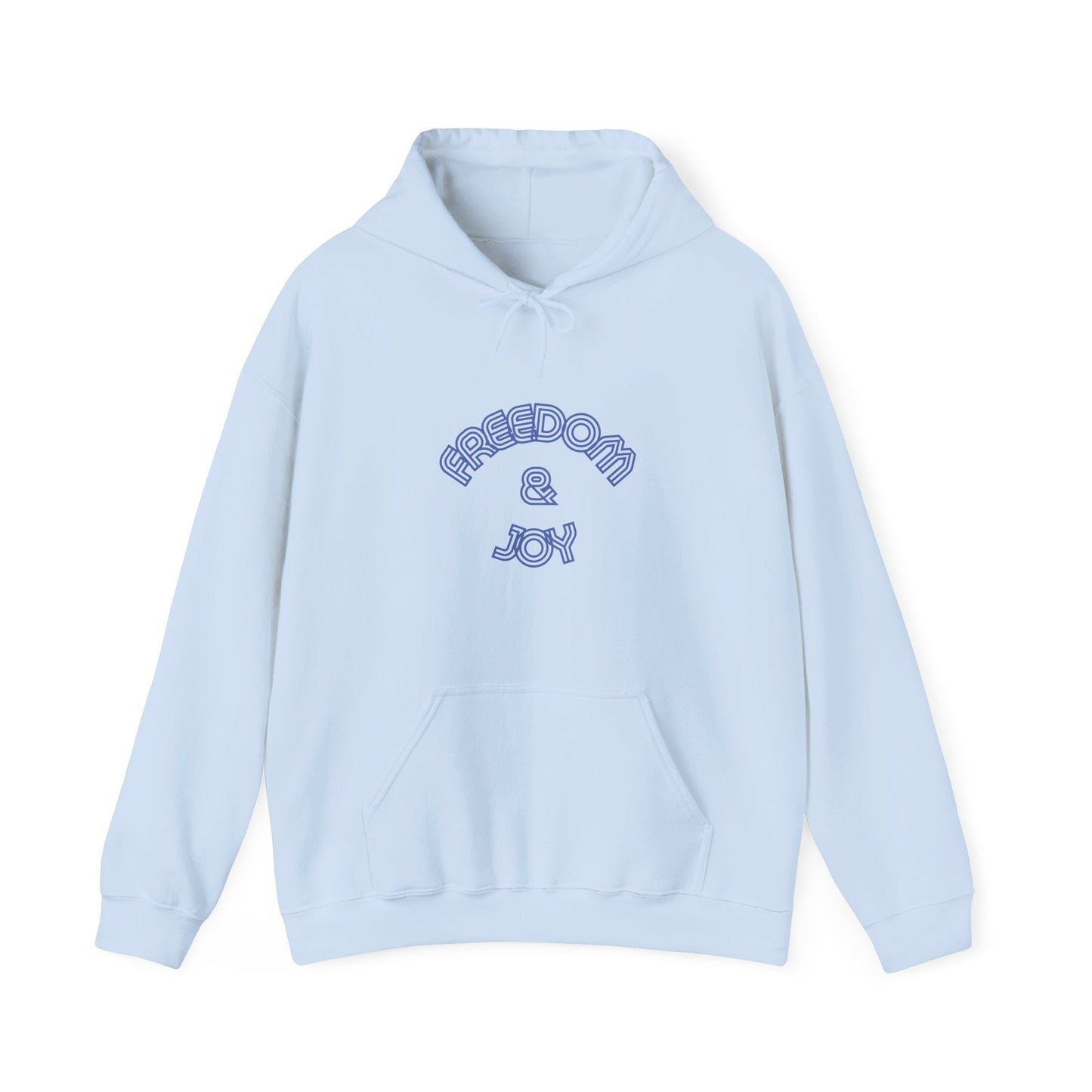 Freedom & Joy Unisex Heavy Blend™ Hooded Sweatshirt, America, Equality, Love, Political, Election, Gift, Comfy, Soft, Warm, Hoodie, Pullover