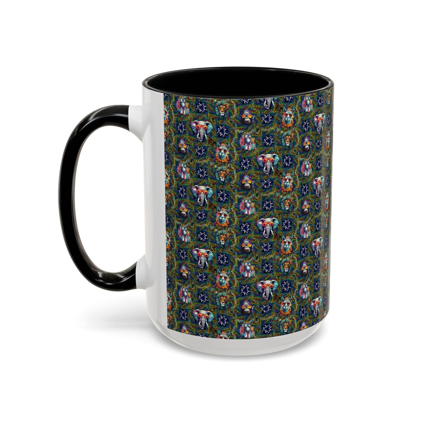 Wild & Cool Creatures Coffee Mug, Tea Cup, 5 Colors, Ceramic, BPA-Free, Gift Mom Dad Teen Kid Friend Coworker Birthday Christmas Cheap Gift