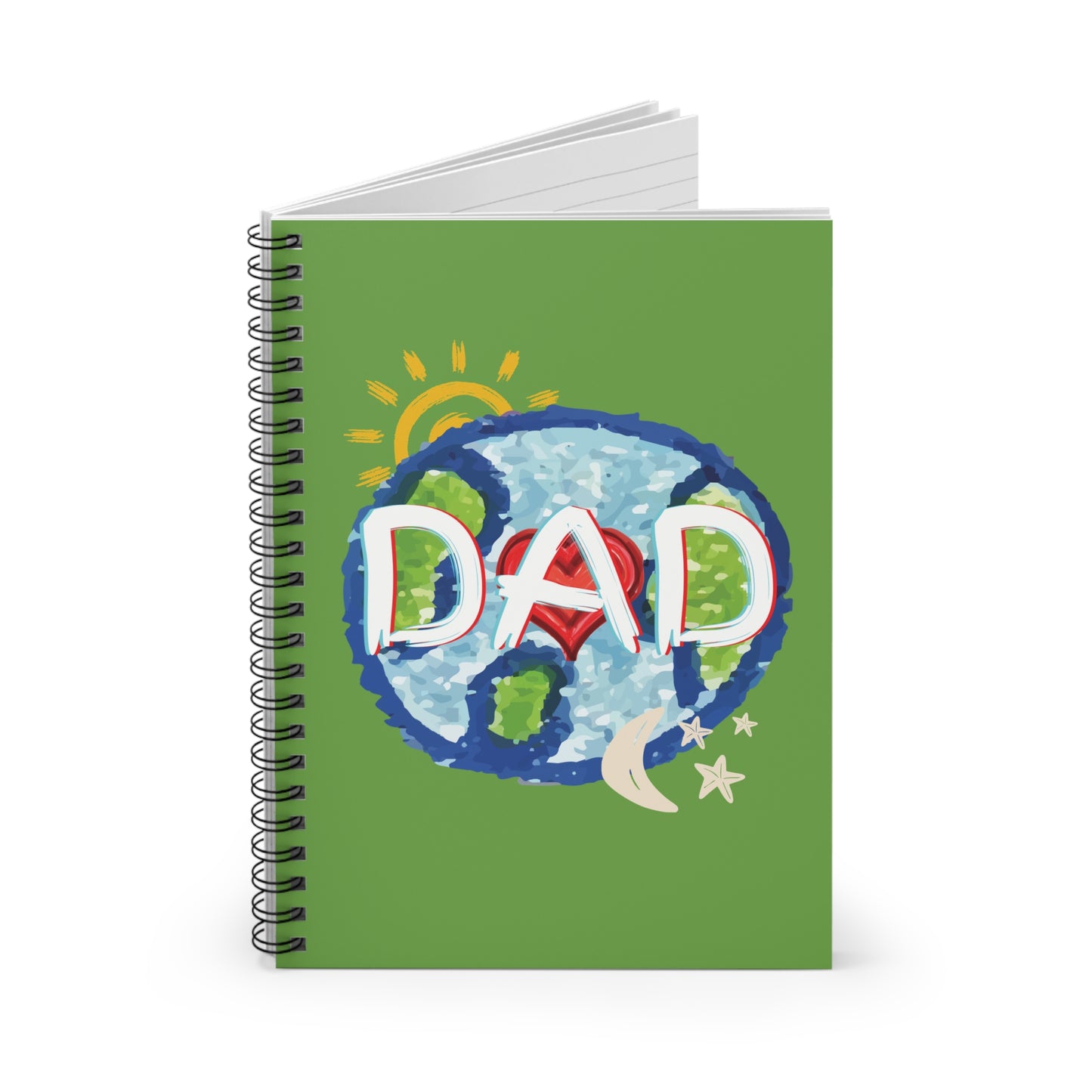 DAD Green Spiral Notebook - Fathers Day Gifts