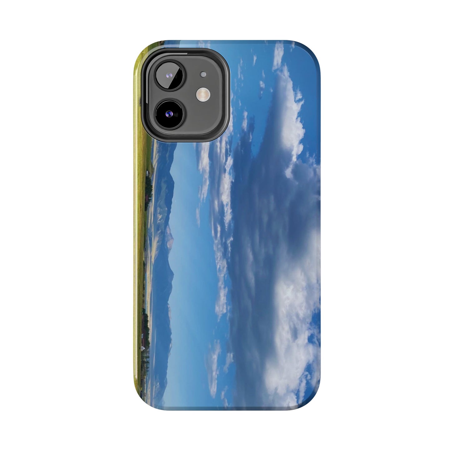 Western Clouds and Mountains Tough Phone Cases, iPhone & Samsung cases, wireless charging, sky, nature, landscape, original photo, gifts