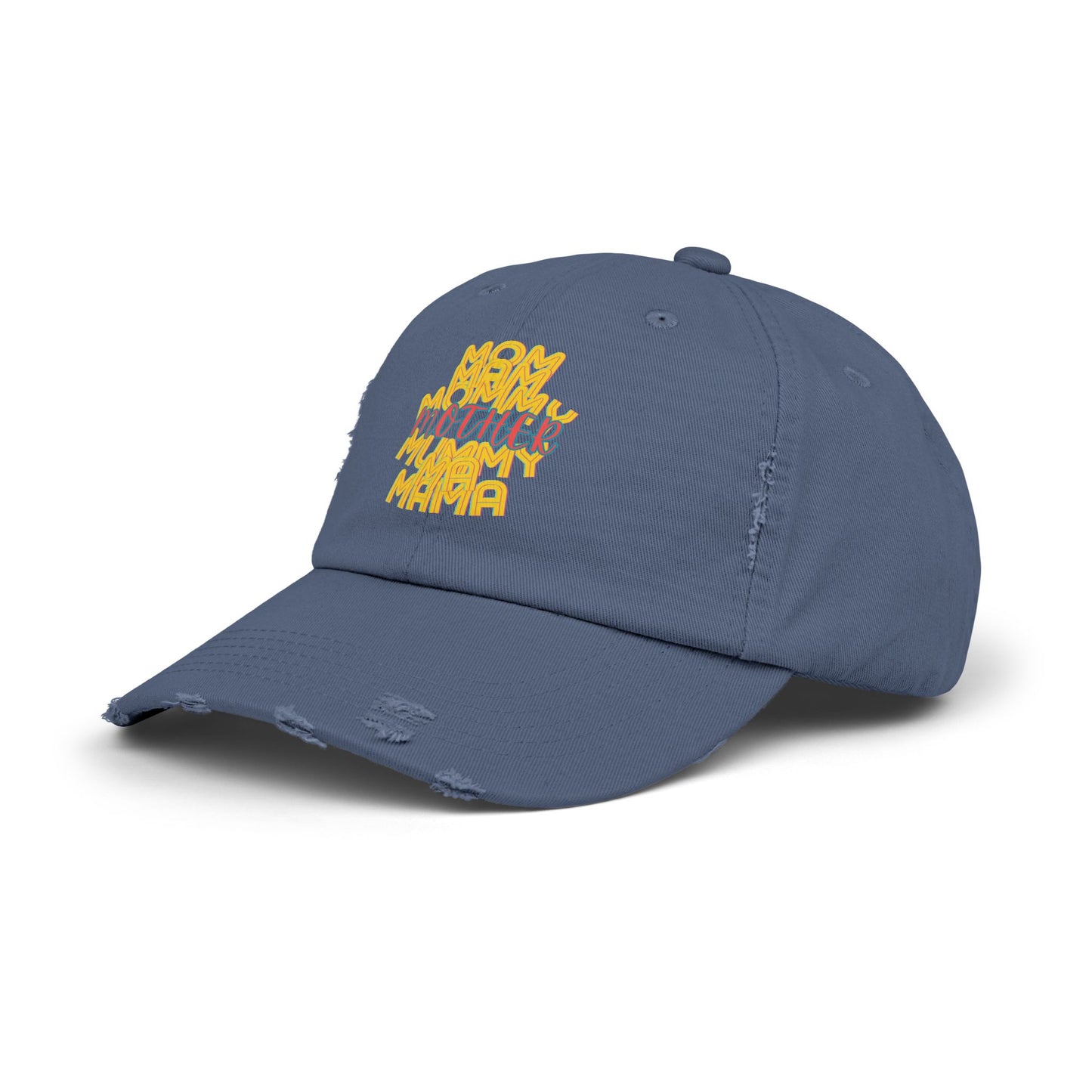 Mother Unisex Distressed Cap, Mom Mam Mommy Mummy Ma Mama, Mothers Day, Gift, Hats, Cotton Twill, Adjustable, Gifts for Women