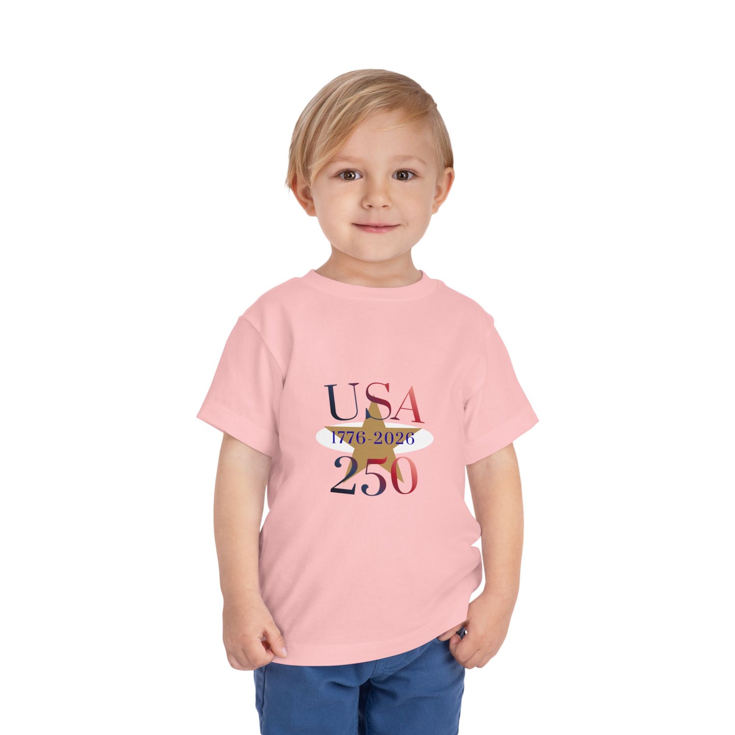 Toddler Tee - USA 250 1776-2026 Patriotic Independence Day Shirt