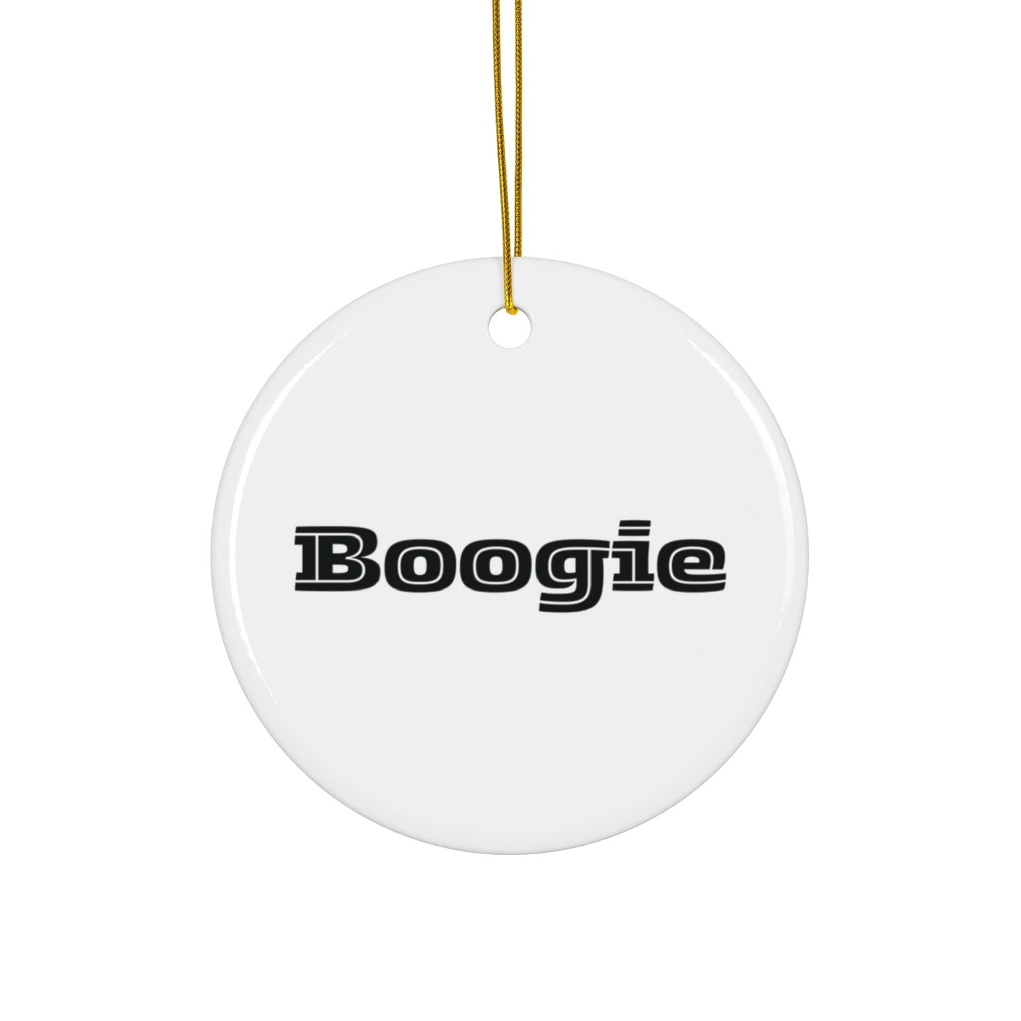 Boogie White & Black Hanging Ornament, dance, decor, Circle Snowflake Heart Star, Holiday Gifts all ages Christmas men women teens friends