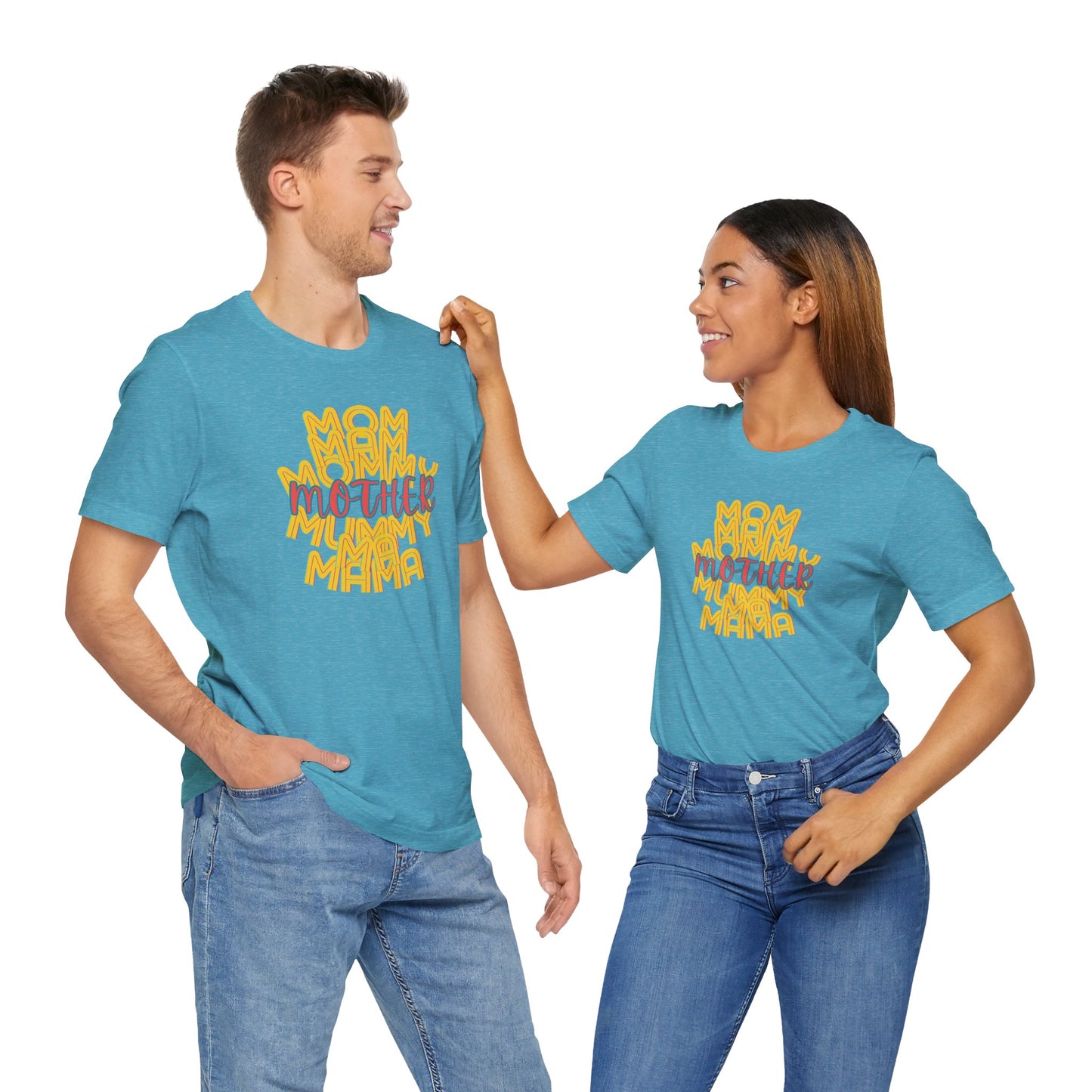 Mother Unisex Tee, Mom Mommy Ma Mam Mama Mummy, Love, Mothers Day, Gifts for Women, Comfy, Soft, Gender Neutral, Short Sleeves
