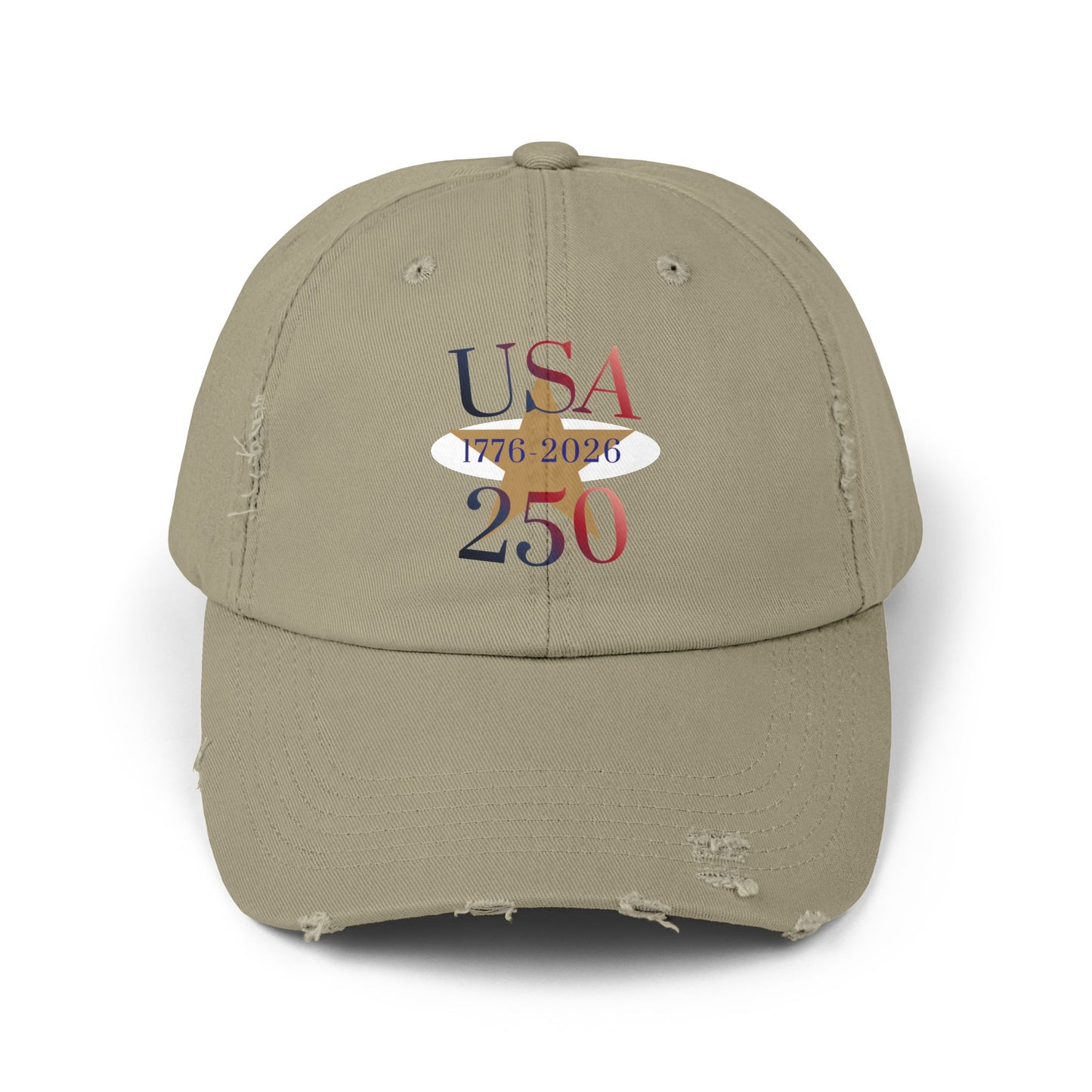 USA 250th Anniversary 1776 Distressed Cap