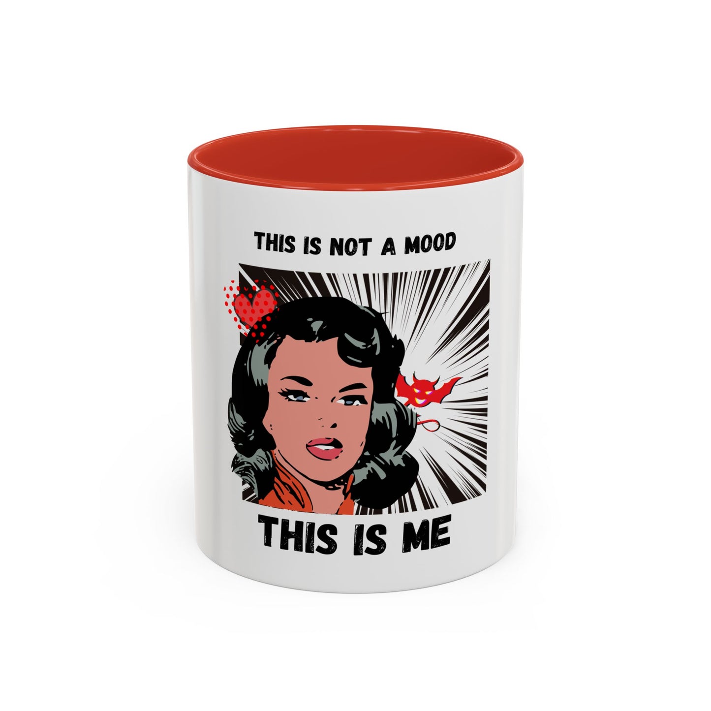 This Is Not A Mood Funny Coffee Mug -Gifts For Women, Friends, Ceramic, BPA-Free