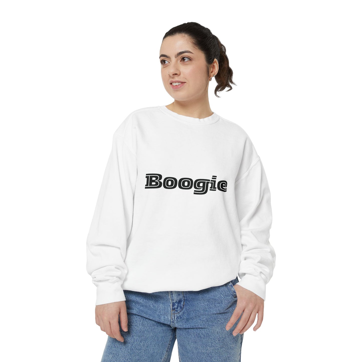 Boogie Sweatshirt - Dance Birthday Christmas Gift - Unisex Garment-Dyed