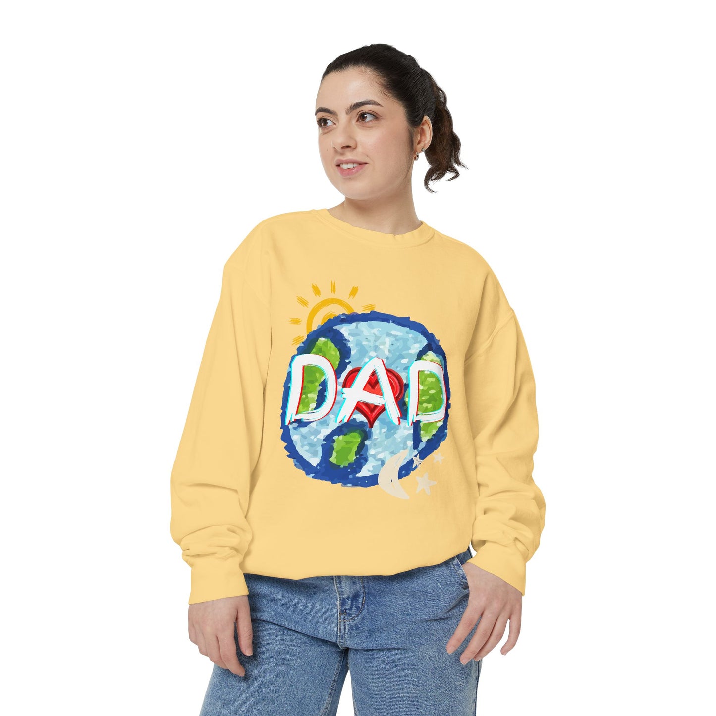 Dad's World Graphic Unisex Sweatshirt for Father's Day