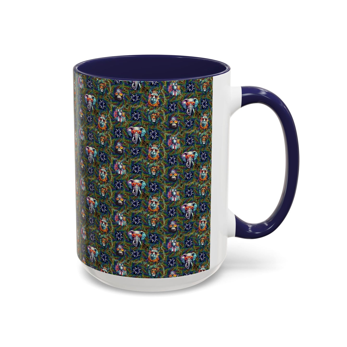 Wild & Cool Creatures Coffee Mug, Tea Cup, 5 Colors, Ceramic, BPA-Free, Gift Mom Dad Teen Kid Friend Coworker Birthday Christmas Cheap Gift