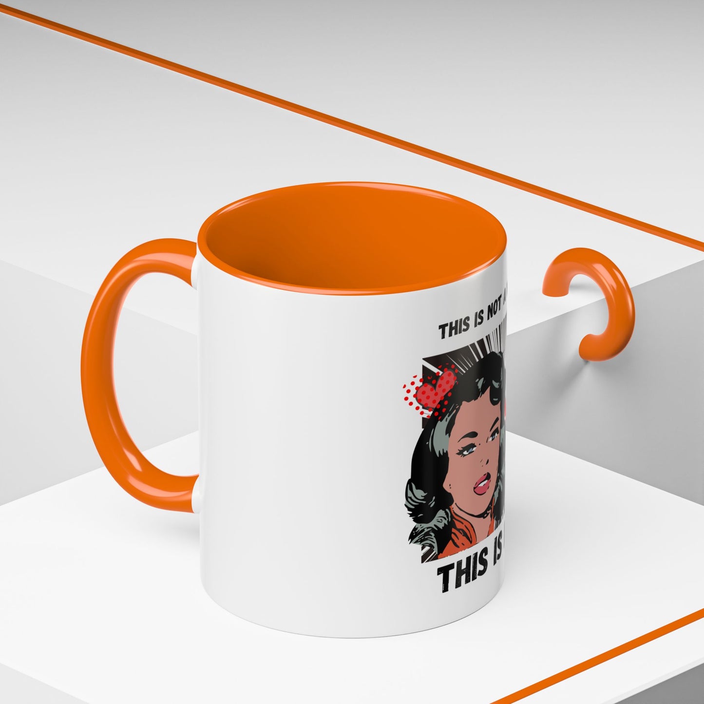 This Is Not A Mood Funny Coffee Mug -Gifts For Women, Friends, Ceramic, BPA-Free