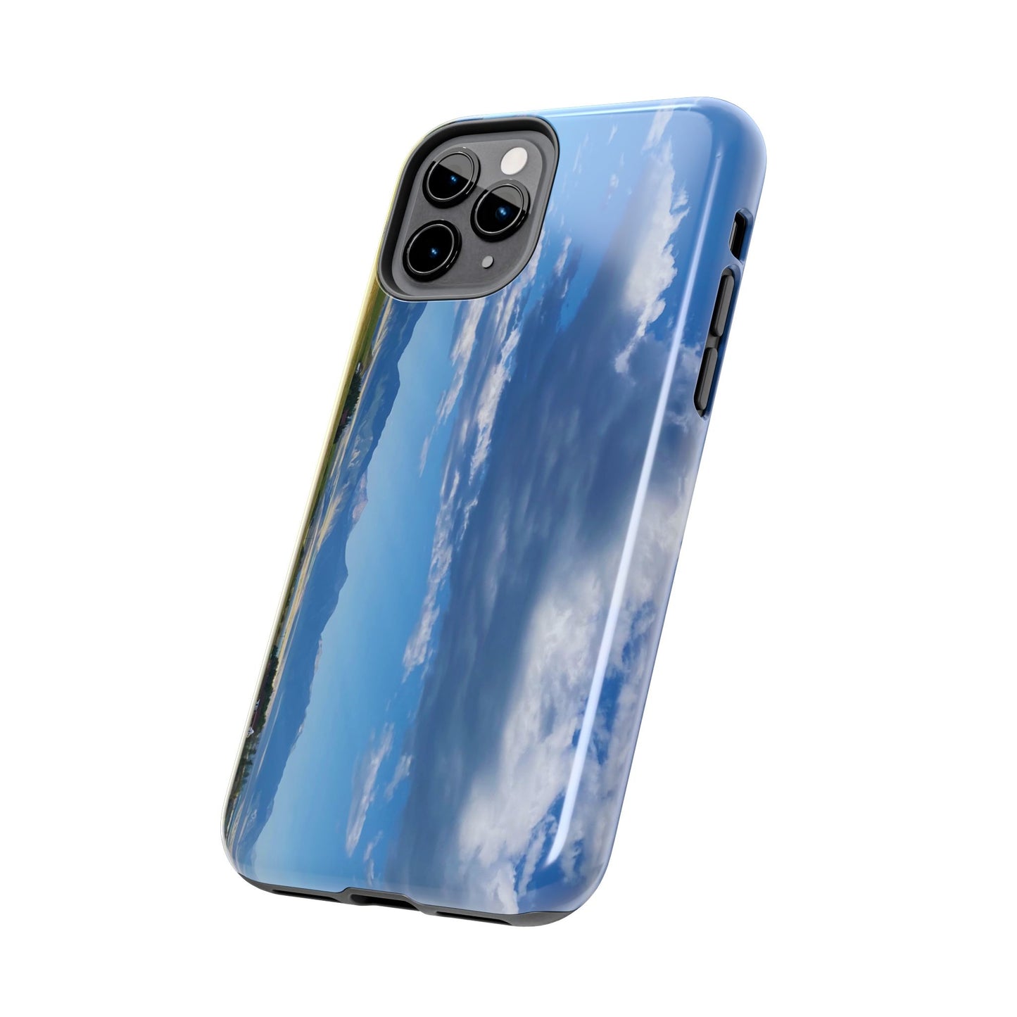 Western Clouds and Mountains Tough Phone Cases, iPhone & Samsung cases, wireless charging, sky, nature, landscape, original photo, gifts