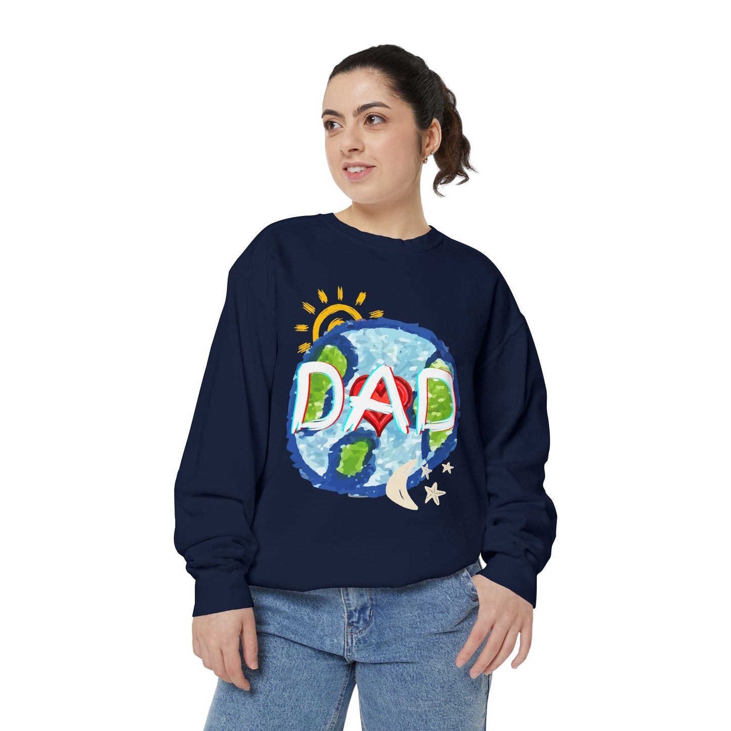 Dad's World Graphic Unisex Sweatshirt for Father's Day