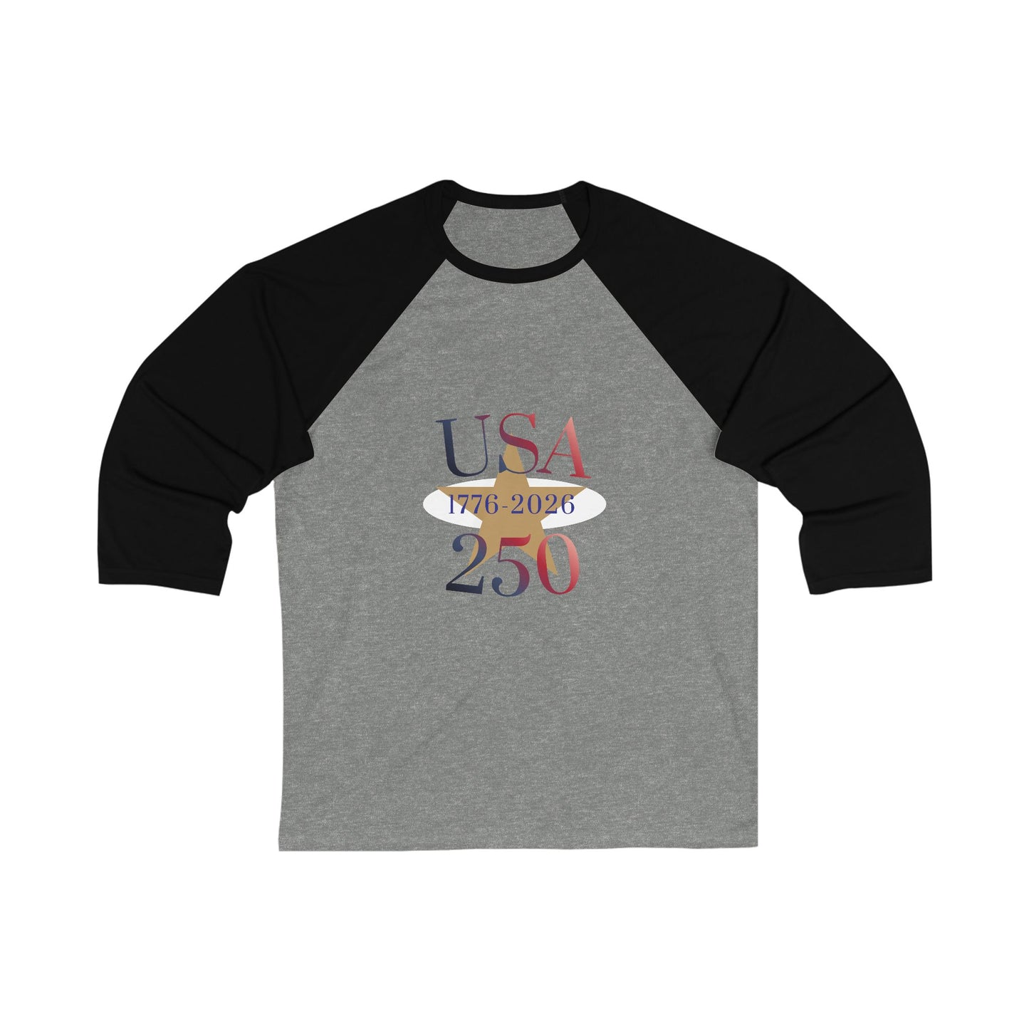 USA 250 Years 1776 Baseball Tee