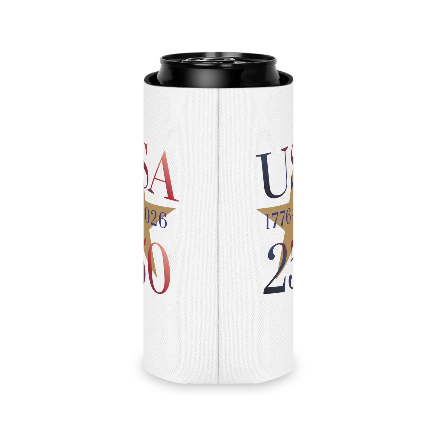 USA 250 Can Cooler – 1776-2026 Centennial Patriotic Koozie
