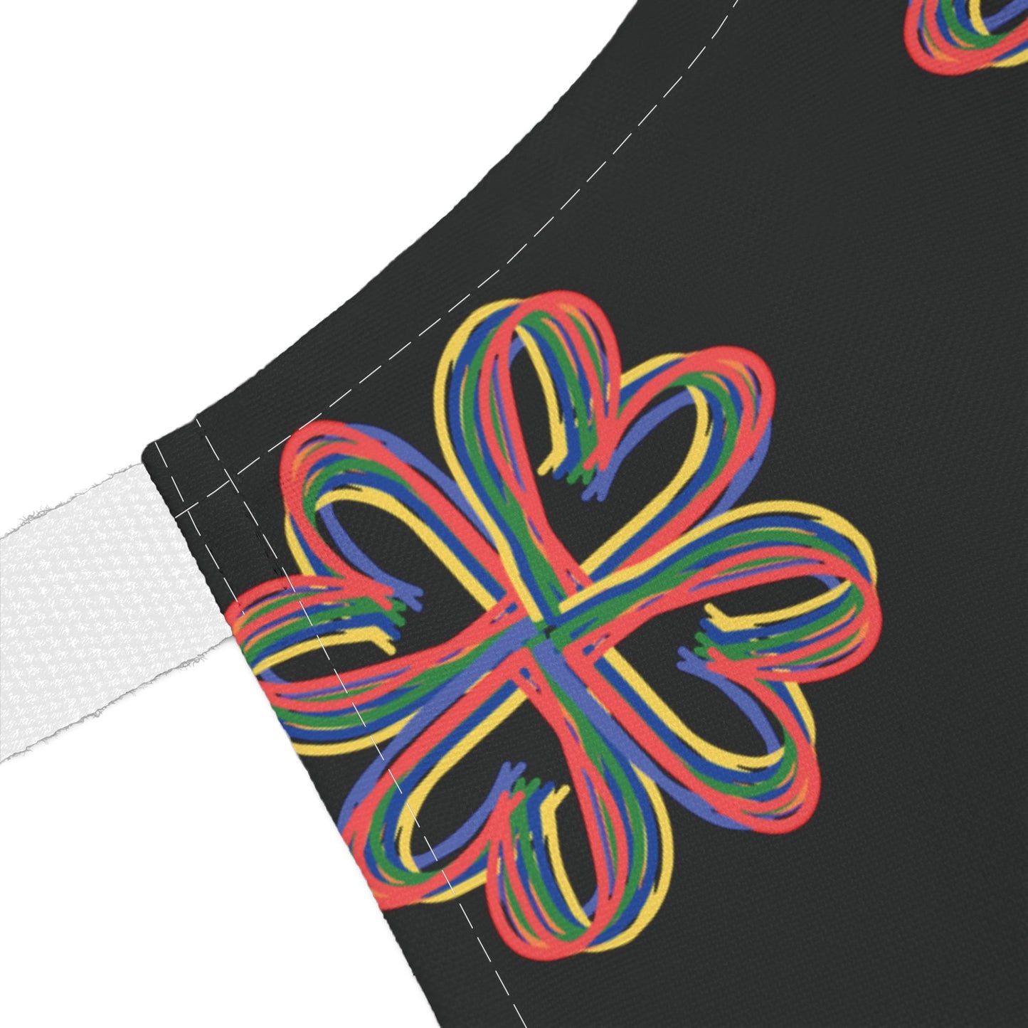 Black Floral Chefs Apron