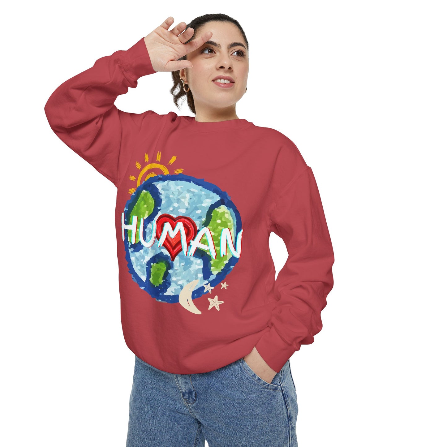 Human World Graphic Unisex Sweatshirt