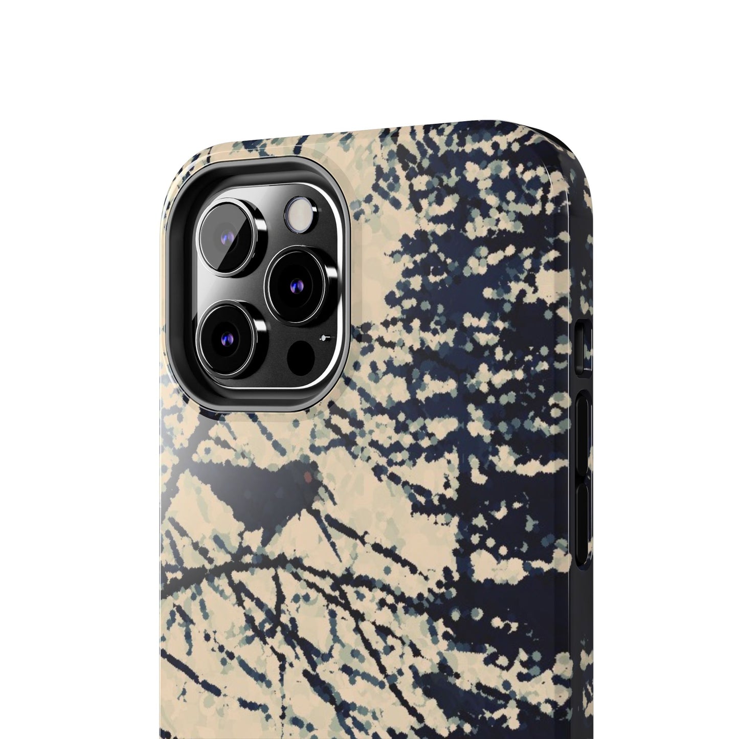 Crows in Forest Tough Phone Cases, iPhone & Samsung cases, wireless charging, crows, trees, birds, original artwork, gifts, Halloween