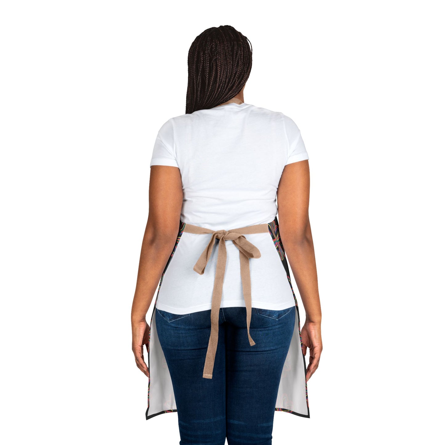 Black Floral Chefs Apron