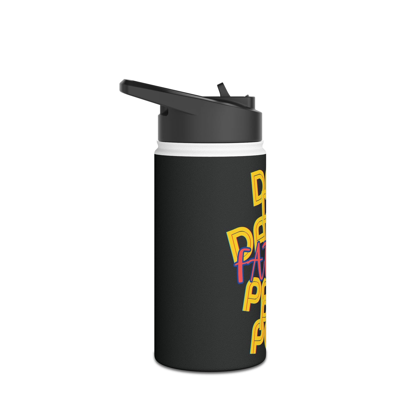 Father Stainless Steel Water Bottle, Dad Da Daddy Pop Pa Papa, Love, Fathers Day, Gifts for Men, Exercise, Eco Friendly, Gender Neutral
