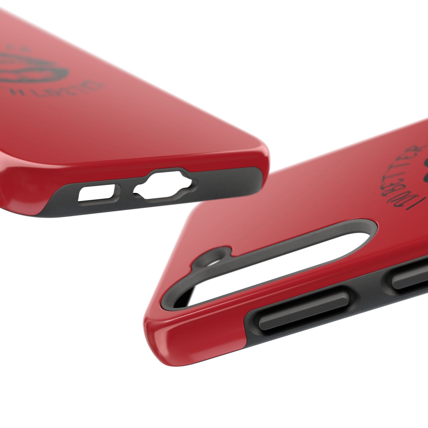 Red I Do Better With Lipstick Tough Phone Cases, Protective Phone Covers, Personalized Cell Phone Accessories, Stylish Phone Protectors