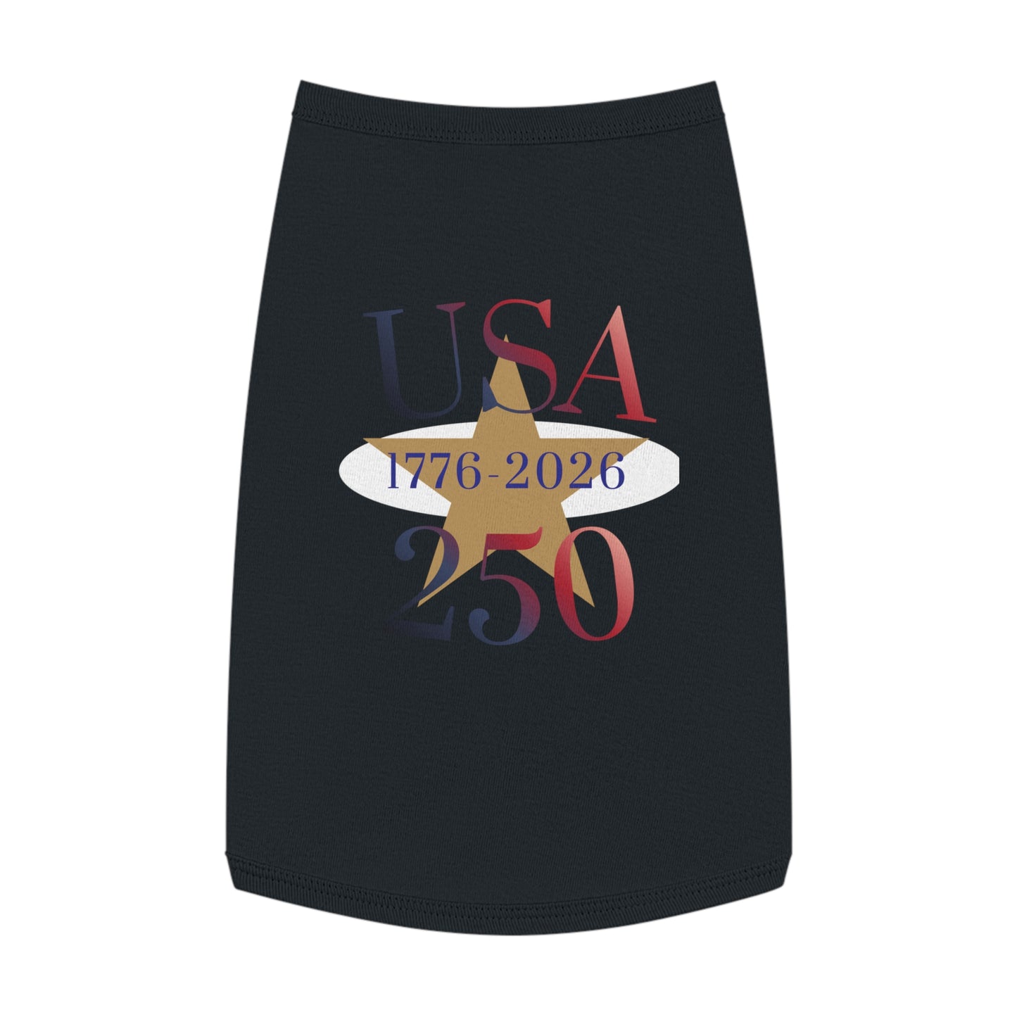 USA 250 Pet Tank Top — Patriotic Fourth of July Shirt