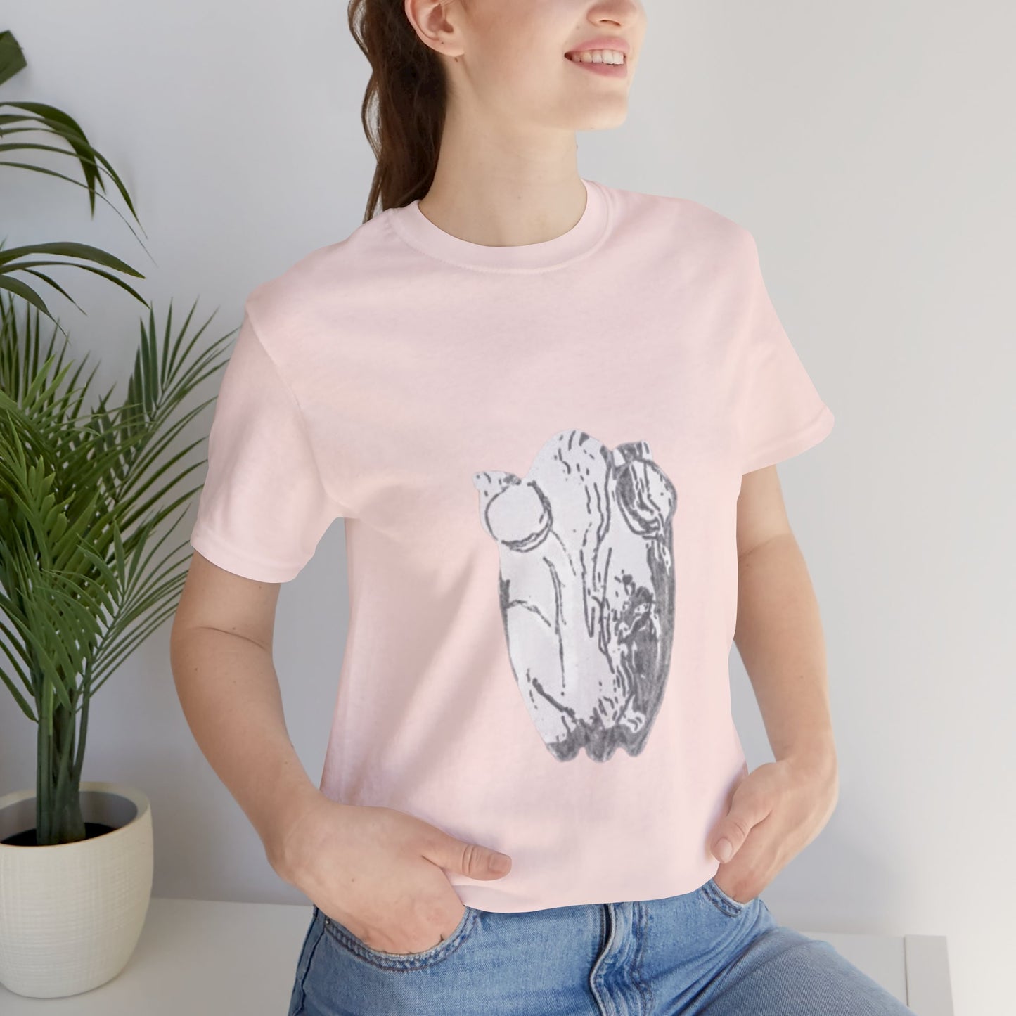 White Frog Unisex Tee - Nature and Animals Gender Neutral T-Shirt