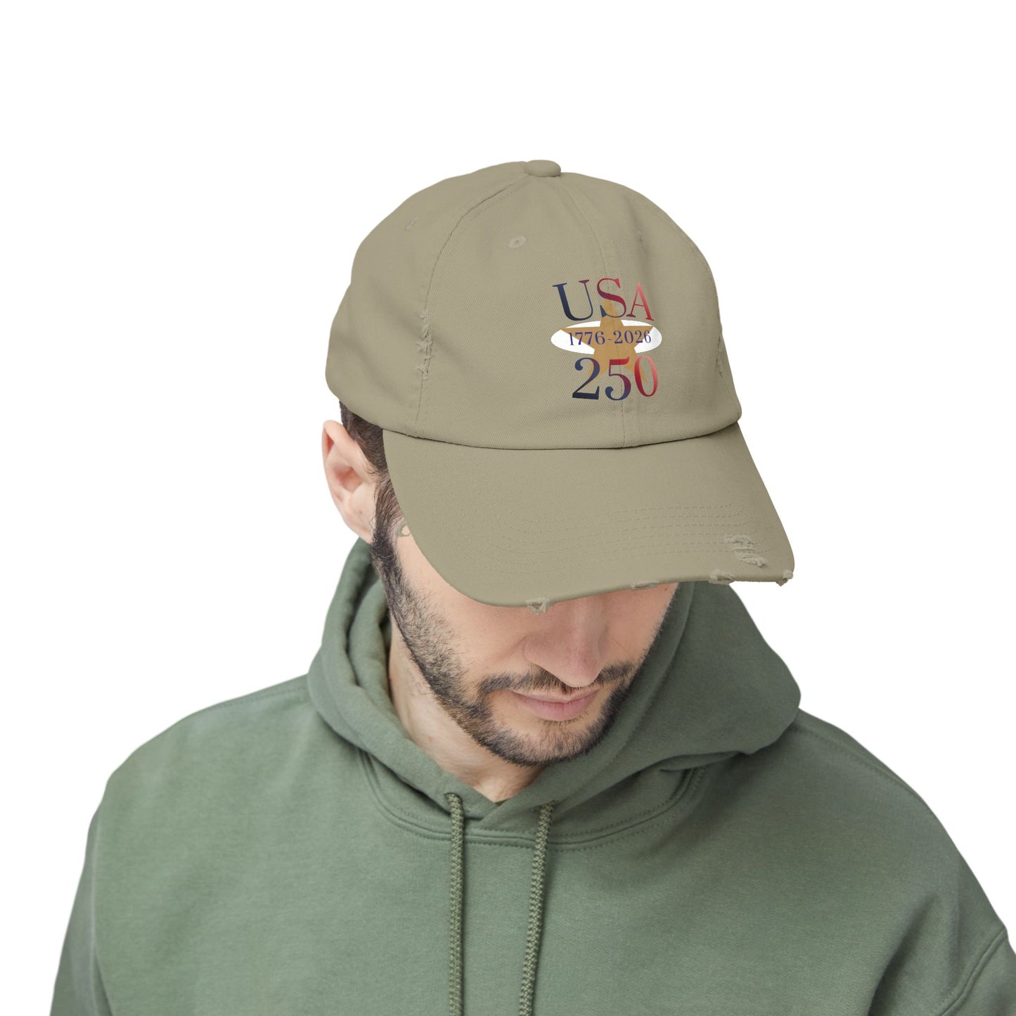 USA 250th Anniversary 1776 Distressed Cap
