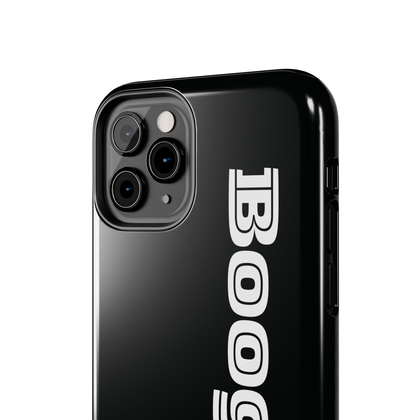 Boogie Black Tough Phone Cases, iPhone Samsung cases, wireless charging, gender neutral women men friends kids teens gift birthday Christmas