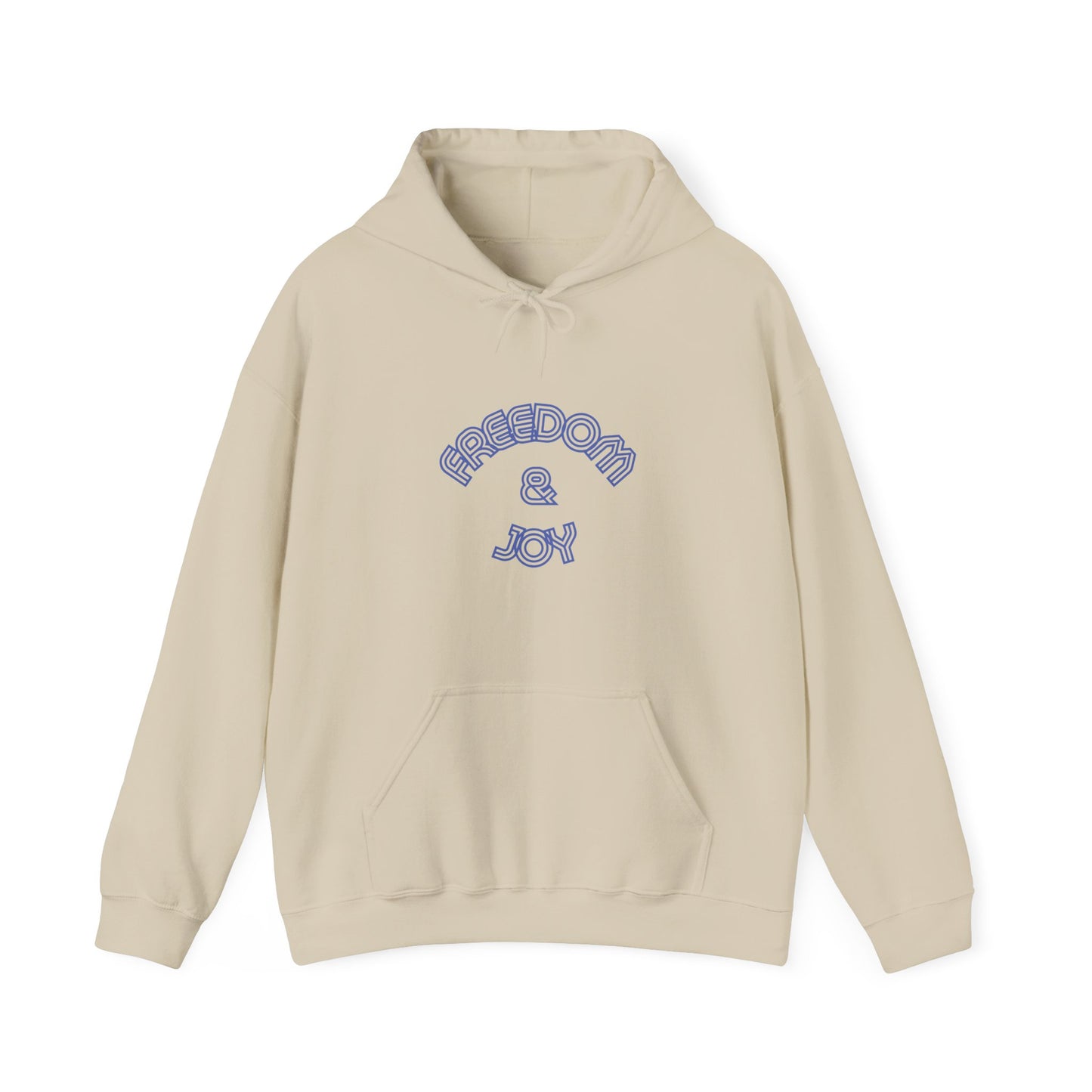 Freedom & Joy Unisex Heavy Blend™ Hooded Sweatshirt, America, Equality, Love, Political, Election, Gift, Comfy, Soft, Warm, Hoodie, Pullover