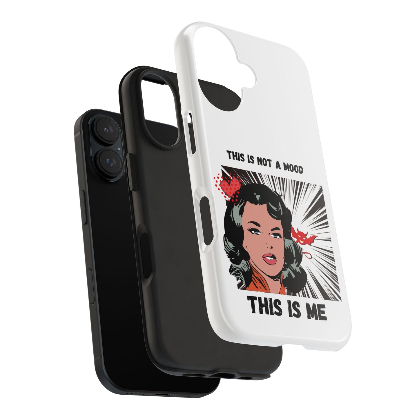 This is Not a Mood Tough Phone Cases, iPhone & Samsung cases, wireless charging, attitude, snarky, fun, gifts for women, gifts for friends