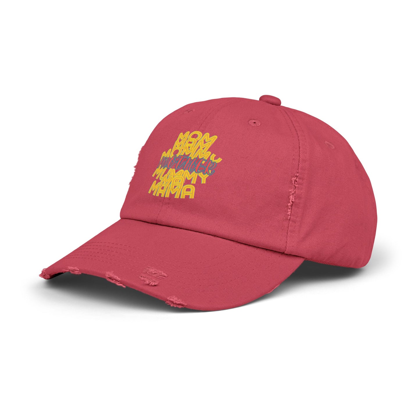 Mother Unisex Distressed Cap, Mom Mam Mommy Mummy Ma Mama, Mothers Day, Gift, Hats, Cotton Twill, Adjustable, Gifts for Women
