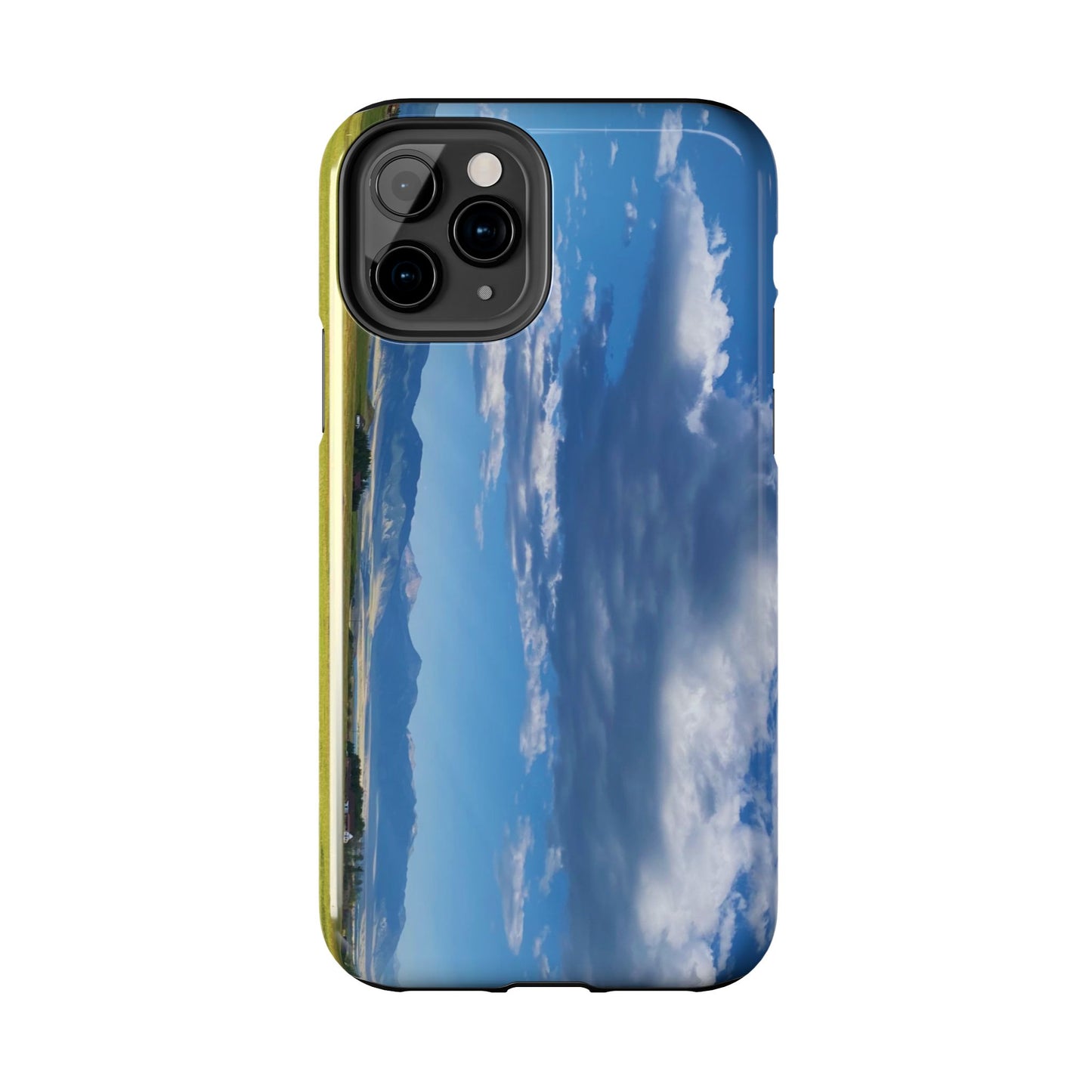 Western Clouds and Mountains Tough Phone Cases, iPhone & Samsung cases, wireless charging, sky, nature, landscape, original photo, gifts