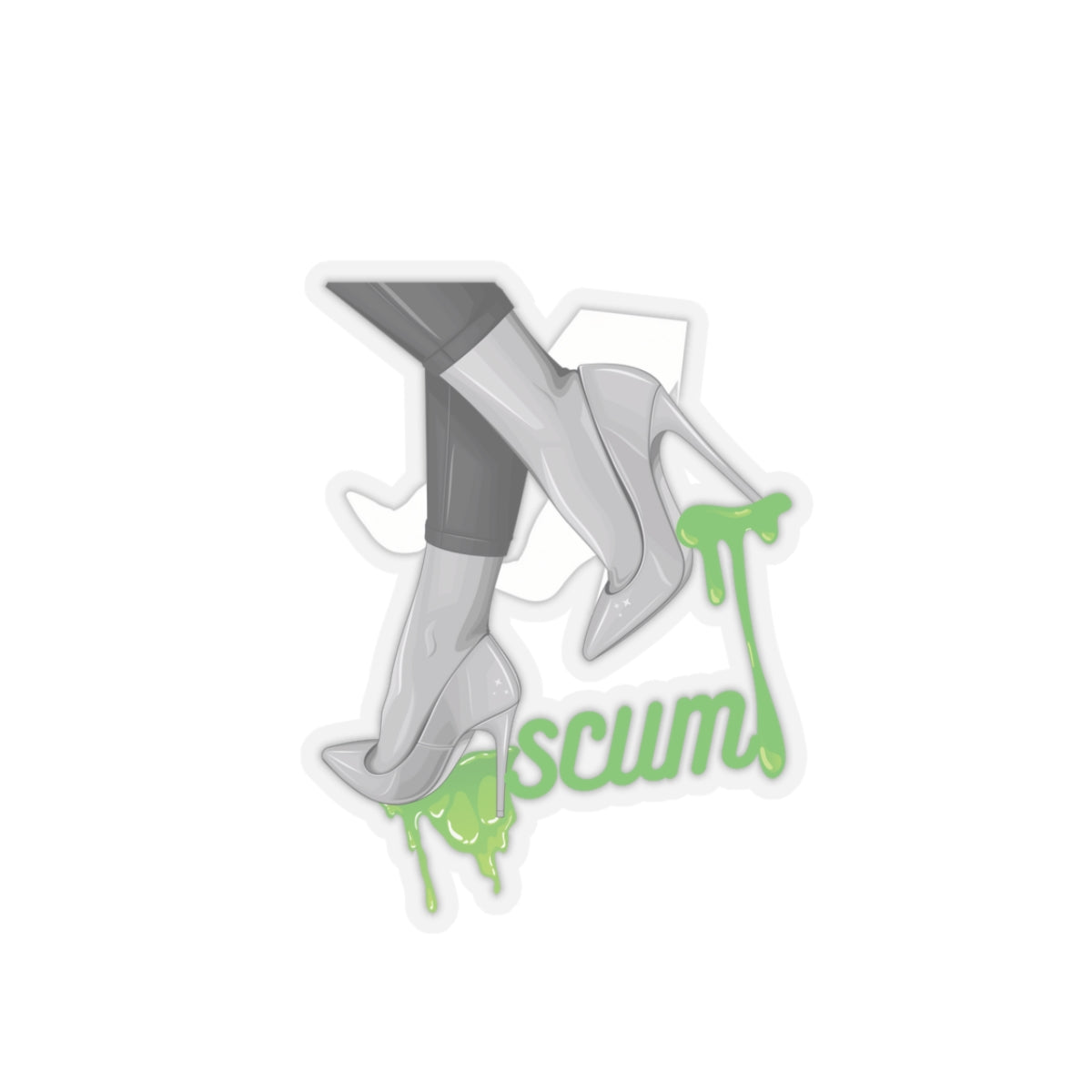 Fashion Stickers, High Heels Dripping Scum Sticker, Shoe Lover Gift, Trendy Decal, Girly Accessories, Laptop Decor, Vinyl Decal