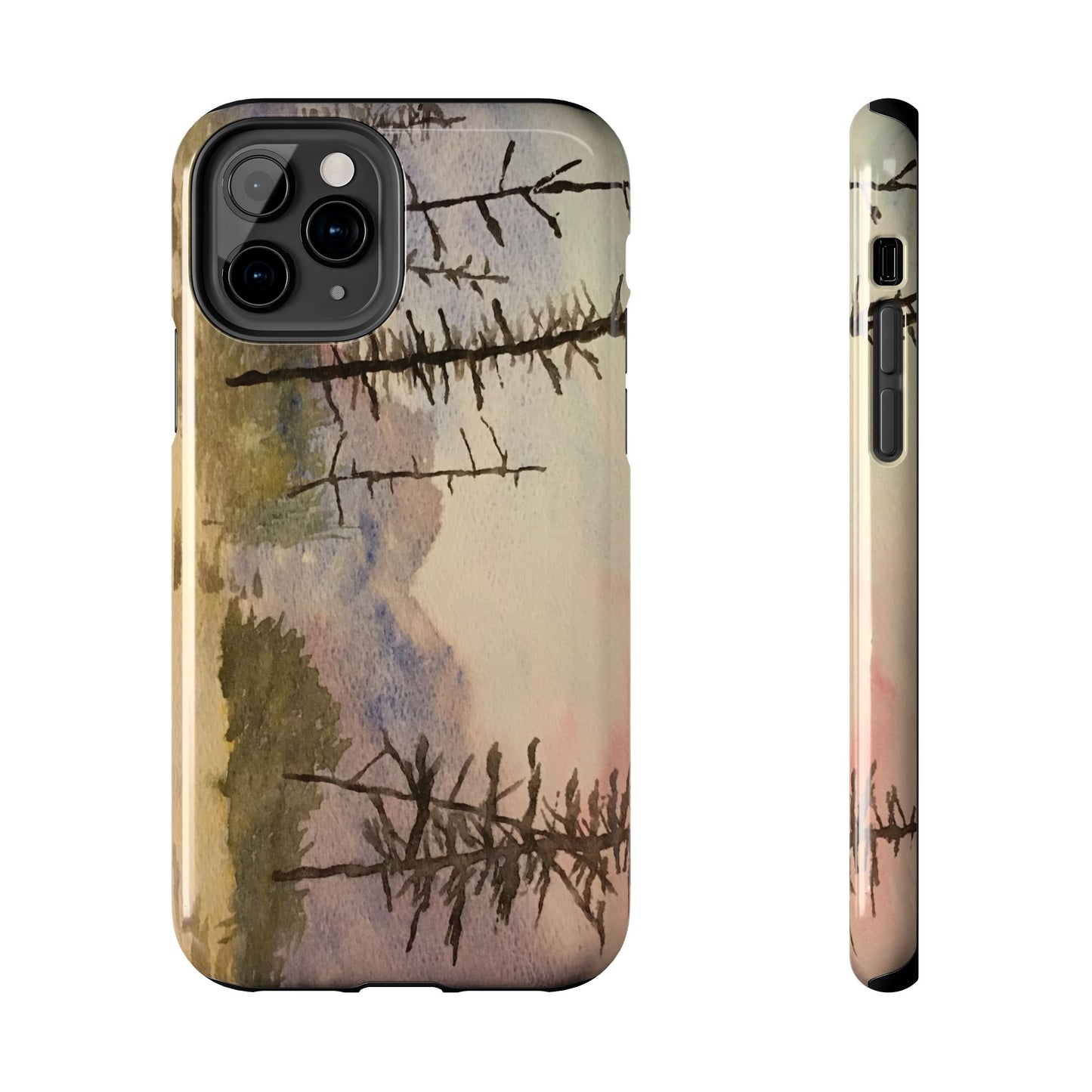 Glacier National Park After Fire Tough Phone Cases, iPhone & Samsung cases, wireless charging, mountains, nature, original artwork, gifts