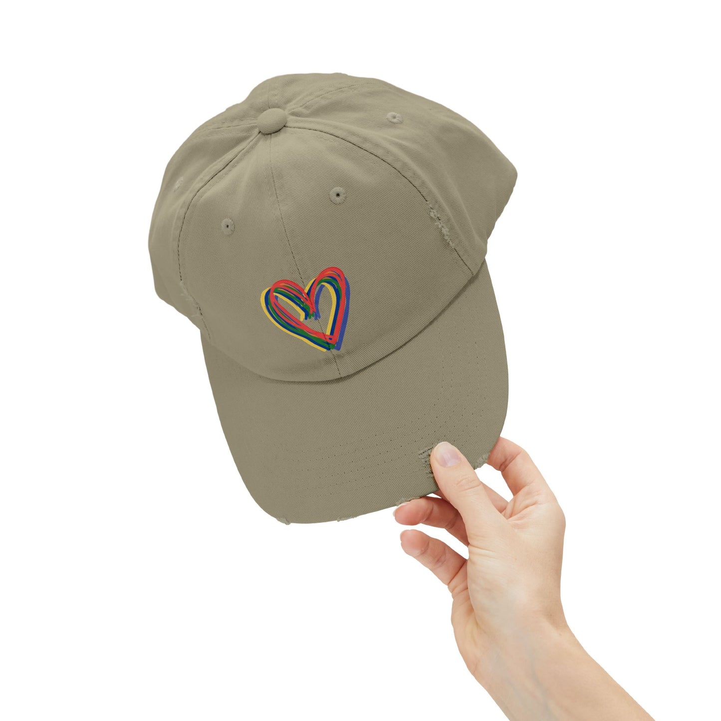 Rainbow Hearts Cap