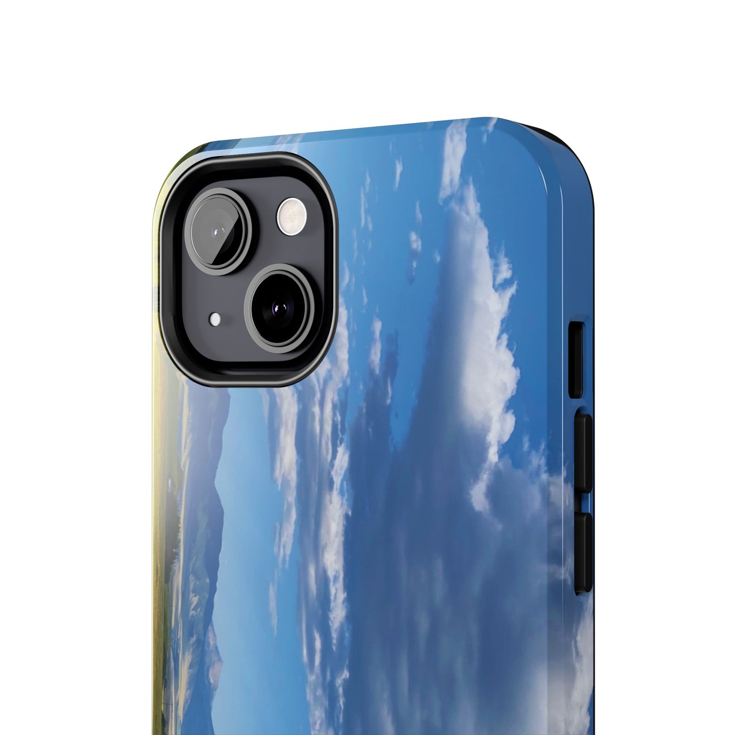 Western Clouds and Mountains Tough Phone Cases, iPhone & Samsung cases, wireless charging, sky, nature, landscape, original photo, gifts